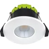 Luceco FTYPE COMPACT Fixed Cylinder Fire Rated LED Downlight White 6W 600lm