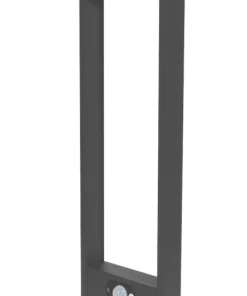 4lite 600mm Outdoor LED Solar Bollard Graphite 165lm