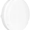 Enlite UtiliteDrum Indoor & Outdoor Round LED Bulkhead With Microwave Sensor White 18W 1300lm