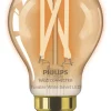 Philips Filament Amber A60 B22 BC Decorative LED Smart Light Bulb 7W 640lm