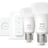 Philips Hue Ambience ES A60 RGB & White LED Smart Lighting Starter Kit 9W 806lm 3 Piece Set