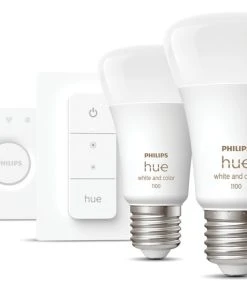 Philips Hue Ambience ES A60 RGB & White LED Smart Lighting Starter Kit 9W 806lm 3 Piece Set