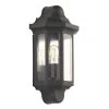 LAP Outdoor Half Lantern Wall Light Satin Black
