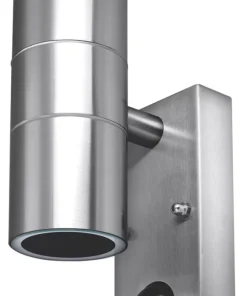 Luceco LEXDSSUDPIR-03 Outdoor Decorative External Wall Light With PIR & Photocell Sensor Stainless Steel
