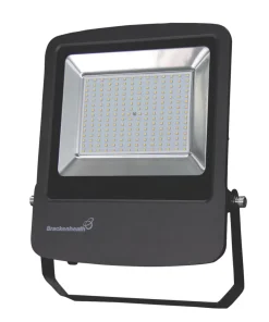 Brackenheath Rex Outdoor LED Industrial Floodlight With Photocell Black 150W 13,500lm