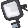 Luceco Castra Outdoor LED Floodlight With PIR Sensor Black 20W 2400lm