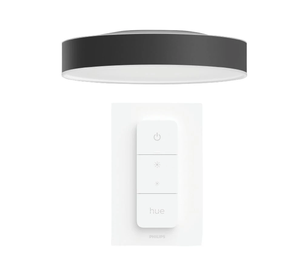 Philips Hue Ambiance Enrave LED Large Ceiling Light Black 33.5W 3300lm