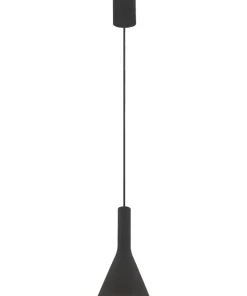 4lite LED Decorative Dimmable Pendant Black 10W 452lm