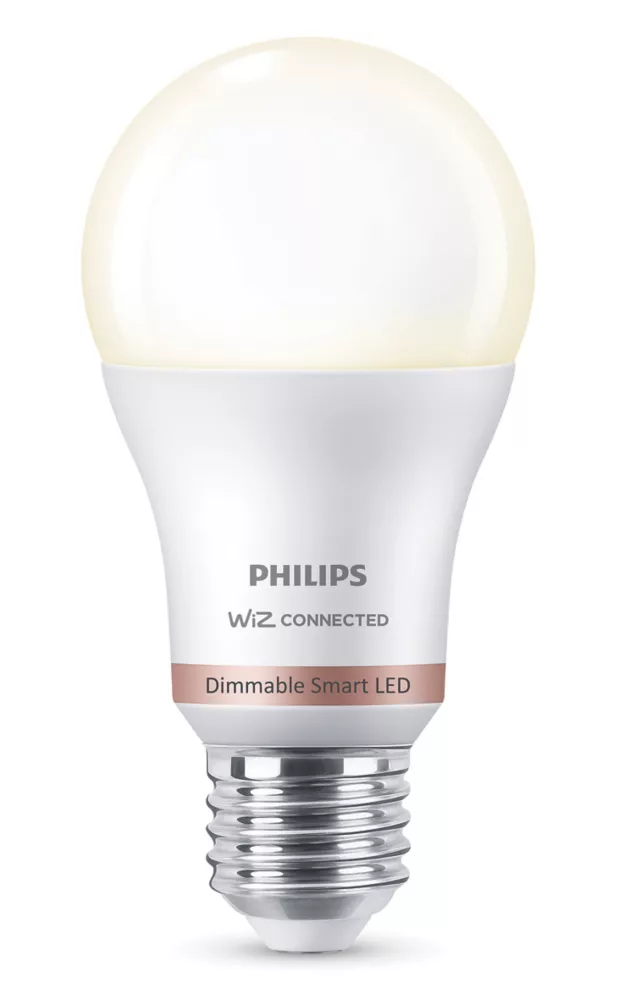 Philips LED A60 Warm White Dimmable ES E27 LED Smart Light Bulb 8W 806lm