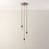 Quay Design Cable Set 3-Light Cable Set Pendant Antique Copper