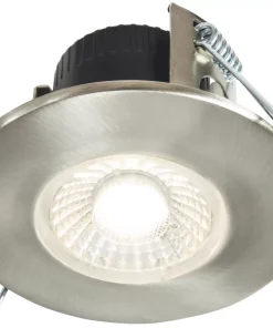 Collingwood DT4 Fixed Fire Rated LED Downlight Brushed Steel 4.6W 460lm