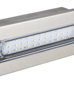 Masterlite Outdoor LED Brick Light Brushed Stainless Steel 4.3W 280lm