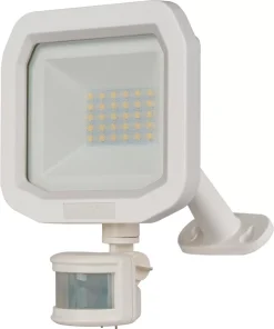 Luceco Castra Outdoor LED Floodlight With PIR Sensor White 20W 2400lm