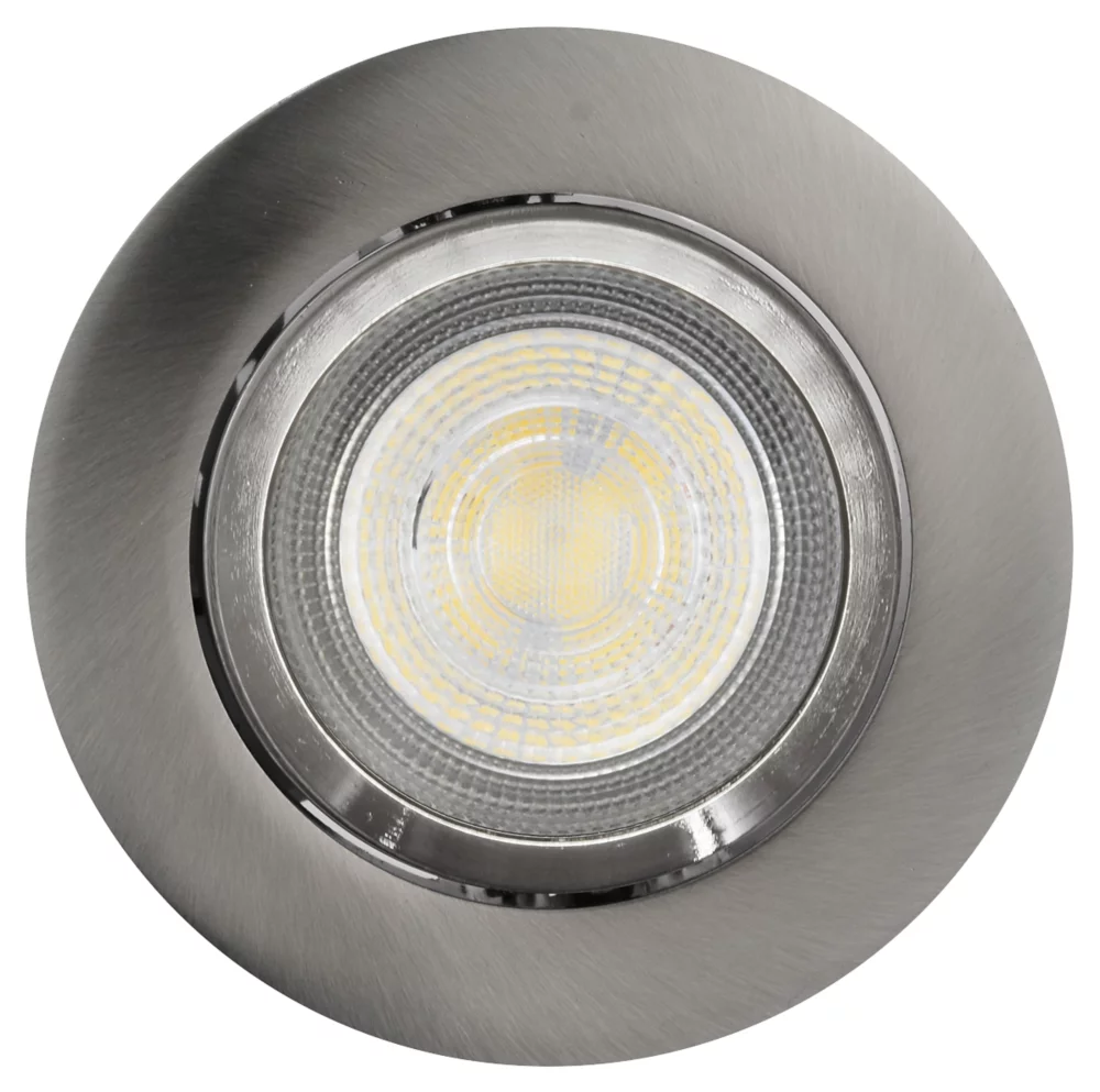 LAP Tilt LED Downlight Brushed Nickel 4.5W 400lm - Image 3