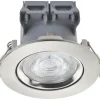 LAP Tilt LED Downlight Brushed Nickel 4.5W 400lm