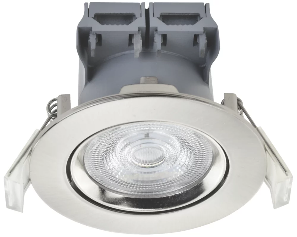 LAP Tilt LED Downlight Brushed Nickel 4.5W 400lm