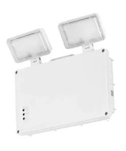 Aurora Indoor & Outdoor Non-Maintained Emergency Rectangular LED Standard Twin Spot Bulkhead White 3W 400lm