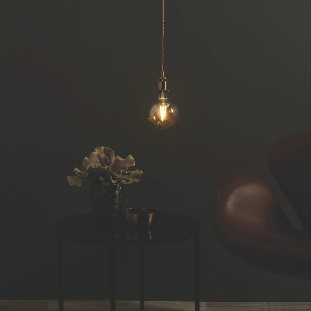 4lite LED Vintage Pendant Antique Brass 7.5W 690lm - Image 2