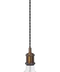 4lite LED Vintage Pendant Antique Brass 7.5W 690lm