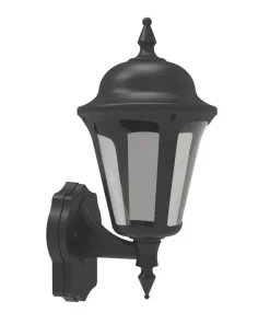 4lite Outdoor LED Outdoor Wall Lantern Black 8W 546lm