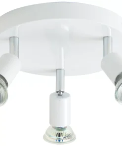 Essentials Sasha Round 3-Light Spotlight White