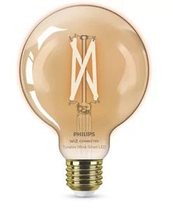 Philips Filament Globe Amber E27 ES G95 LED Smart Light Bulb 7W 640lm
