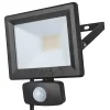 Luceco ECO Slimline Outdoor LED Floodlight With PIR Sensor Black 20W 1600lm