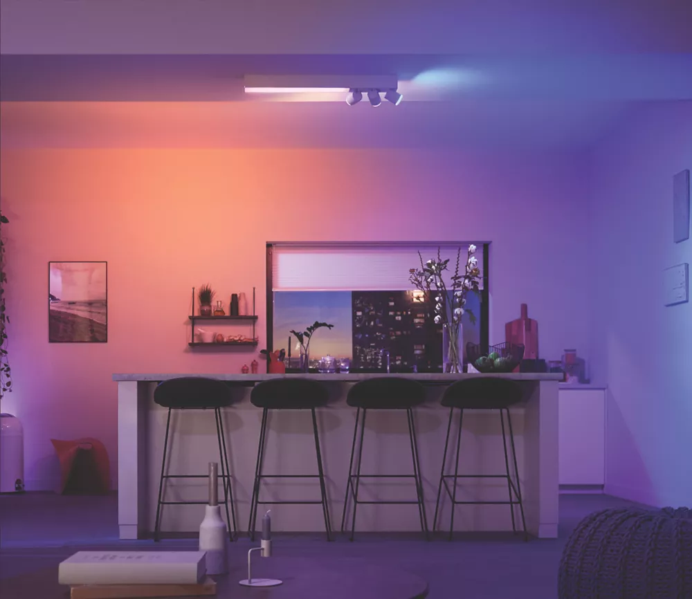Philips Hue Centris RGB & White LED 3-Spot Ceiling Light White 9W 3550lm - Image 2