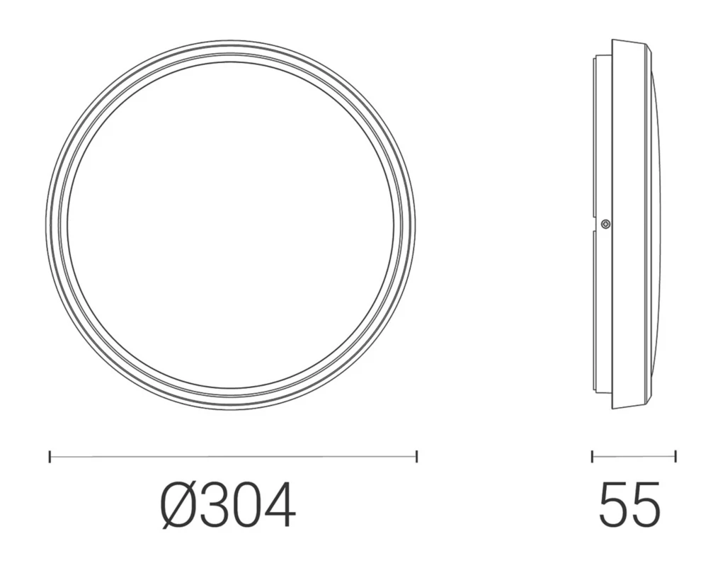 4lite Indoor Maintained Emergency Round LED Wall/Ceiling Light White 18W 1847lm - Image 5