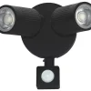 Luceco Outdoor LED Wall Light With PIR Sensor Black 10W 720lm