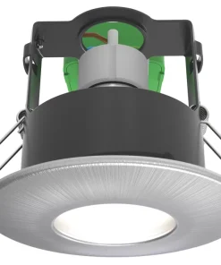 4lite WiZ Connected Fixed Fire Rated LED Smart Downlight Satin Chrome 4.9W 345lm