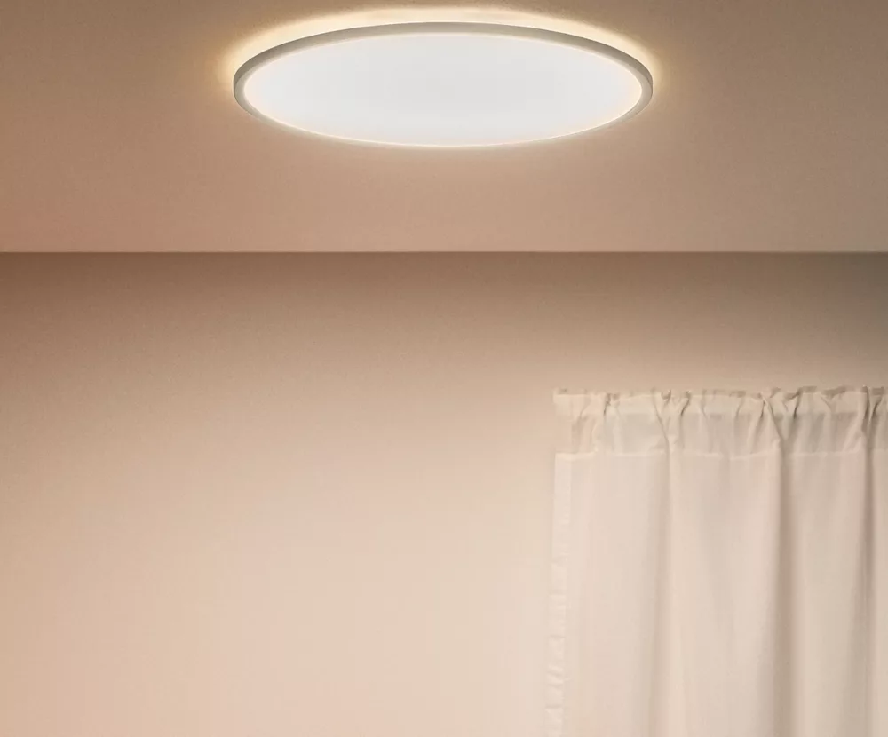 WiZ SuperSlim LED Wi-Fi Ceiling Light White 22W 2450lm - Image 2