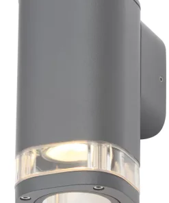 Zinc EOS Outdoor Up Or Down Wall Light Anthracite