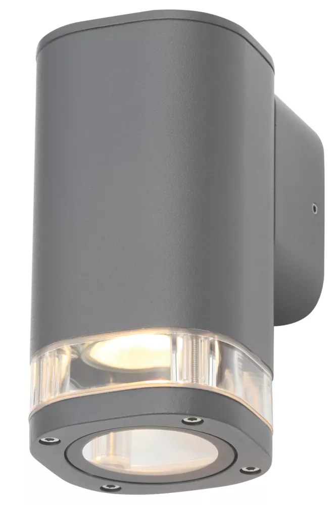Zinc EOS Outdoor Up Or Down Wall Light Anthracite