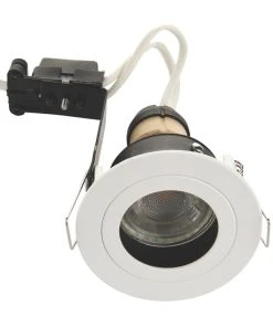 LAP Cast Baffle Fixed Anti-Glare Recessed Downlight White