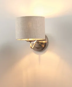 Quay Design Miles Wall Light Brushed Nickel