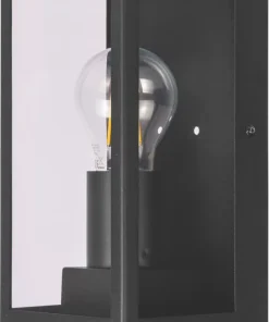 Luceco Outdoor LED Decorative External Wall Lantern With PIR & Photocell Sensor Black 7W 810lm