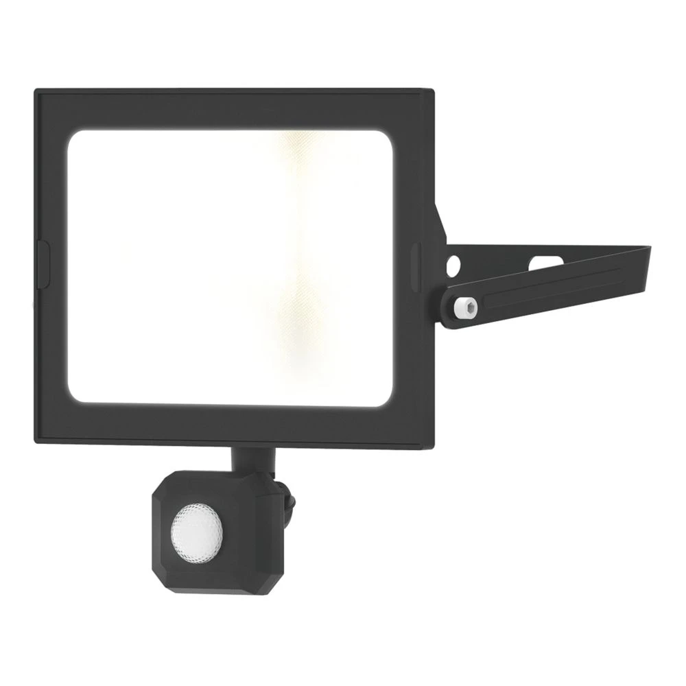 4lite Advantage Outdoor LED Floodlight With PIR Sensor Black 50W 4250lm - Image 2