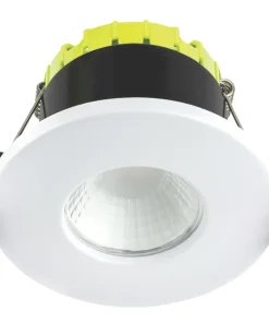 Luceco FType Fixed Fire Rated LED Downlight Matt White 4W 400lm