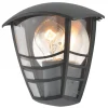 Zinc Perdita Outdoor Half Wall Lantern Black