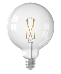 Calex Smart Lamp ES G125 LED Virtual Filament Smart Light Bulb 7.5W 1055lm