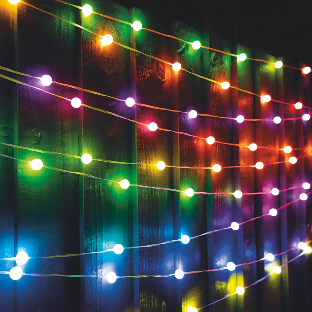 TCP 10m Outdoor LED Bobble RGB Bluetooth String Lights 4W 56lm - Image 3