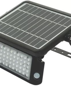 Luceco LEXSF11B40 Outdoor LED High Power Solar Floodlight With PIR & Photocell Sensor Black 1080lm