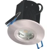 Robus Triumph Activate Fixed Fire Rated LED Downlight Brushed Chrome 8W 670lm