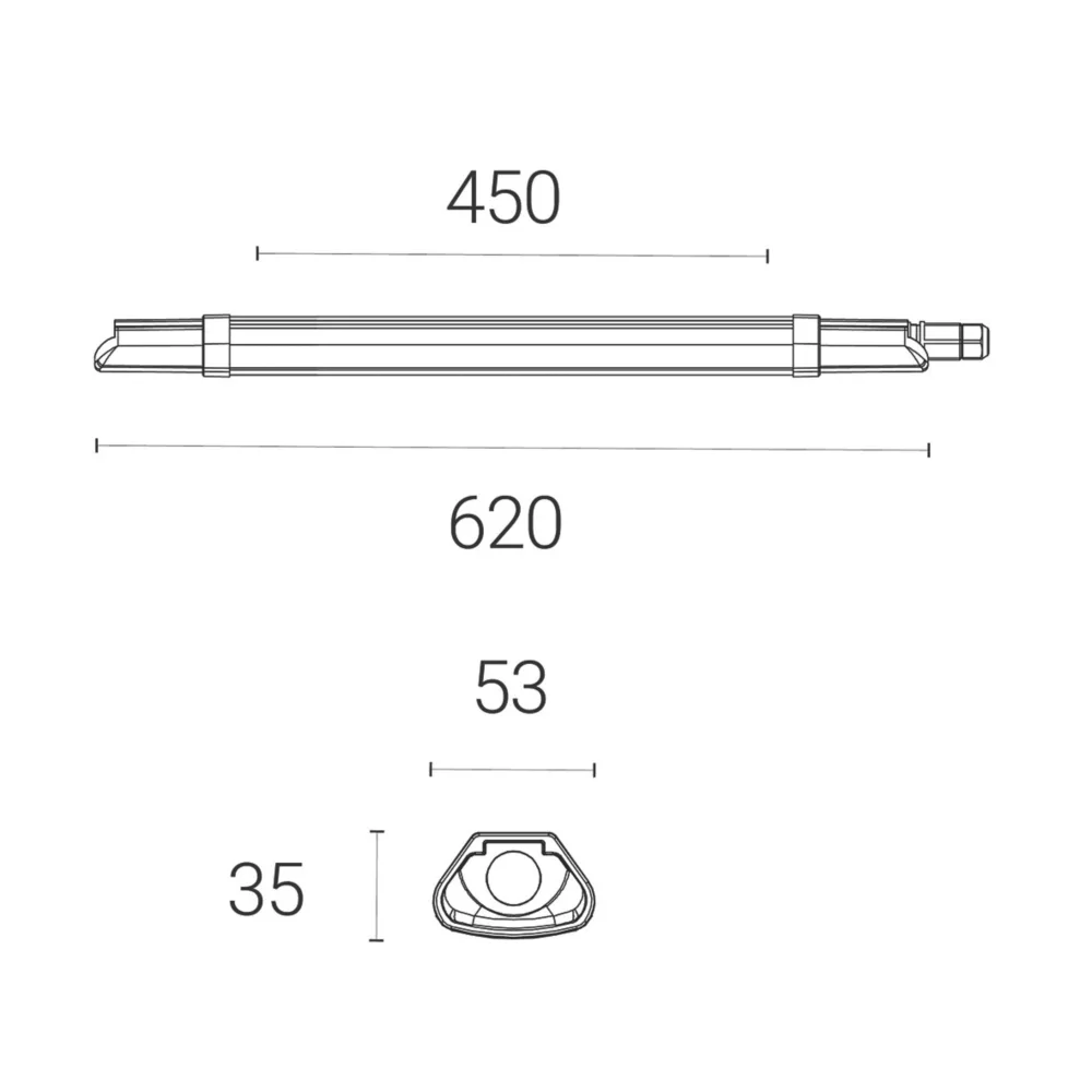 4lite Advantage Twin 2ft LED IP65 Batten 18W 2200lm 220-240V - Image 6
