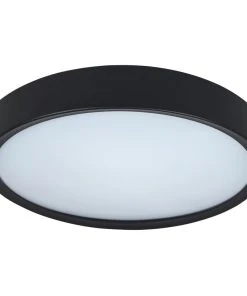 Luceco LED Colour Changing Decorative Ceiling Light Black 18W 1350lm