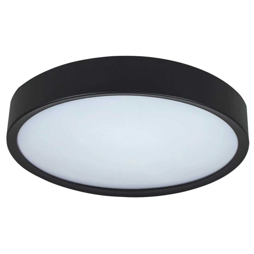Luceco LED Colour Changing Decorative Ceiling Light Black 18W 1350lm