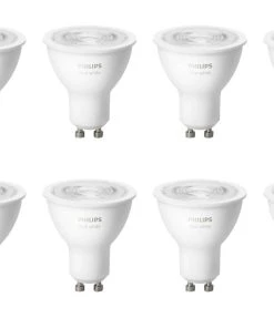 Philips Hue GU10 White LED Light Bulb 5.2W 400lm 8 Pack