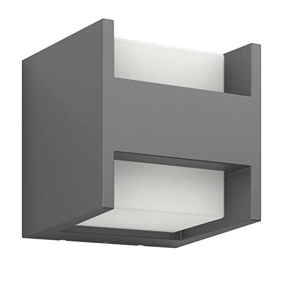 Philips Hue Arbour Outdoor LED H-Shape Garden Wall Light Anthracite 4.5W 800lm