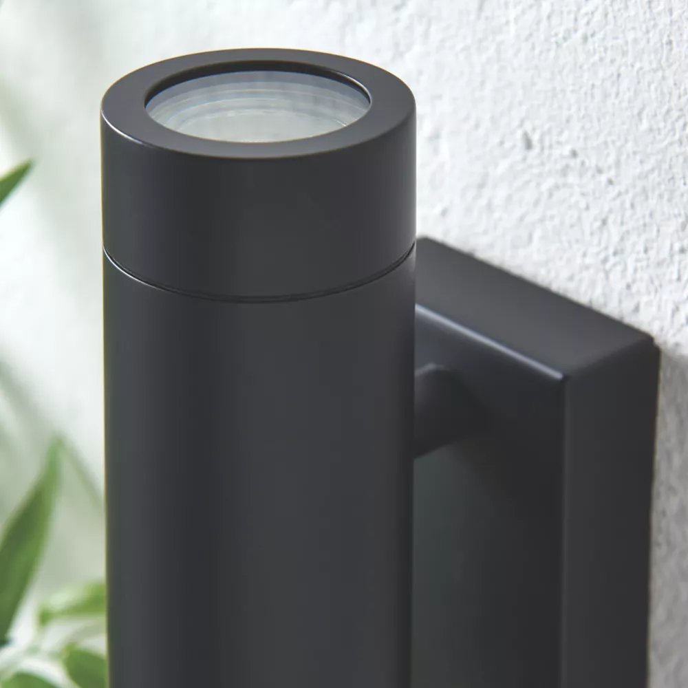 LAP Bronx Outdoor Up & Down Wall Light With PIR Sensor Black - Image 4